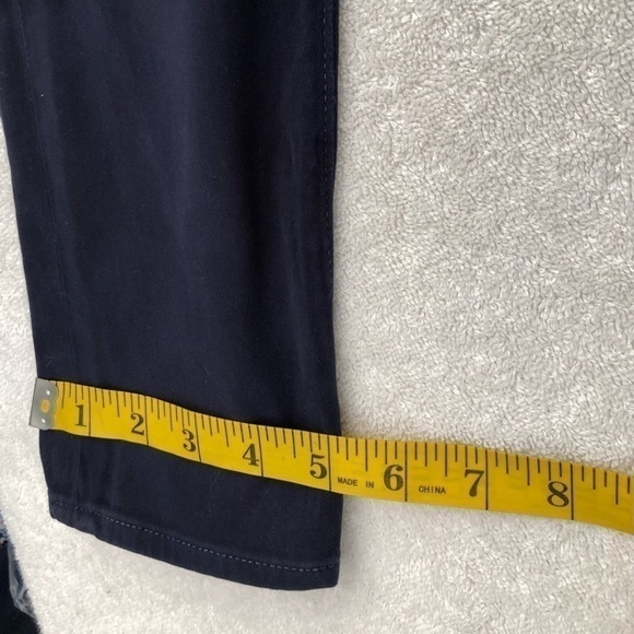 AG The Stilt Cigarette Leg Skinny Jeans Navy Blue Stretch Midrise Size 24 R - Picture 7 of 9